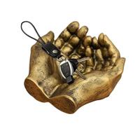 Hand Sculpture Tray - Creative Hand Statue Key Organizer, Stylish Jewelry Storage Rack | Double Hands Shape Keys Storage Tray, Hands Bowl Carved Keys Storage Jewelry Dish for Earrings Decoratio