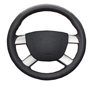 Hand Sewing Car Steering Wheel Cover Top Cow Leather For Ford 2008-2011 For Focus 2 2005-2011 C-MAX 2007-2010(Black Thread)