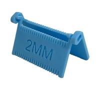 Hand Sewing Gauge, Quilting Edge Template Tool, 3.3x5.9x1cm, Magnetic Seam Guide, Perforated Seam Gauge, Straight Line Hems Measuring Guide For Quilting Crafts