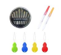 Hand Sewing Kit, 30 Hand Sewing Needles, 4 Needle Threaders, 2 Seam Rippers, Thread Snip, Embroidery and Mending Craft Sewing Kit with Tools in Various Sizes