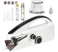 Hand Sewing Machine Mini Portable Two Modes Easy to Use for Beginners Adults Ideal for Clothes Fabrics Curtains Travel
