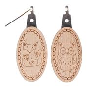 Hand Sewing Needle Weigher - Needle Threader, Brass Wire, Threader, Easy to Hand Sewing Needles, Insert, 2 x Needle Threader Tool with Animal Patterns, Easy to Use Quilting Craft Making To