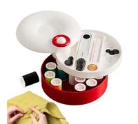 Hand Sewing Set, Rotating Knitting Tools, Double Layer Sewing Utensils Bag, for Dressmakers, Beginners, Women, Adults, Home, Daily, Dorm, Travel, Clothing, Skirts, Trousers
