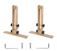 Hand Sewing Wooden Clip Leather Stitching Pony 180° Rotation Adjustable DIY Hand Horse Table Desktop Sewing Clamp Craft Working Tools(2pcs)
