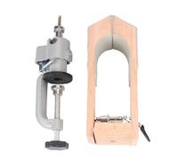 Hand Sewing Wooden Clip Leather Stitching Pony 360 Rotation Universal Rotatable Adjustment Speedy Sewing Wooden Clamp Craft Tools(Sticky Leather)