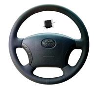 Hand Sewn Car Steering Wheel Cover, forToyota 4Runner 2003-2009 /Land Cruiser 2003-2007/Tundra 2003-2006 /Sequoia 2003-2007 /Tacoma 2005-2011 /Sienna 2004-2010/Highlander 2004-2007 /Camry 2005 2006