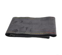 Hand Sewn Steering Wheel Cover DIY Kit Suede Leather 37-38cm Non-Slip Grip Car Protector
