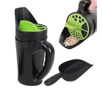 Hand Shaker, Manual Seed Shaker, 2.5 L Capacity, 18 x 14 x 33 cm, Hand Fertiliser Shaker and Salt Shaker with Shovel, Adjustable Dispenser with Multiple Holes for Garden Lawn and Snow