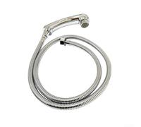 Hand Shower Head with Hose for Hairdressing Salon, Shampoo, Lounger, Sink, Gentle Jet, Easy Installation, Durable ABS Material, Silver, 70 cm