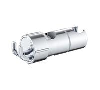 Hand Shower Holder Round Pipe Shower Head Holder Rotatable Adjustable Bathroom Slide Bar Shelf with Storange Hook Replacement Riser Rail Bracket