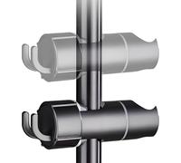Hand Shower Holder | Slide Bar Shower Head Mount with Hook - 360 Degree Rotation Bathroom Sprayer Stand for Commercial Public Changing Rooms Toilet Seniors Gym Hotel