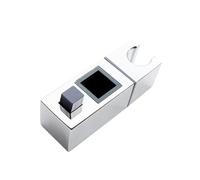 Hand Shower Holder Square Pipe Shower Head Holder Rotatable Replacement Riser Rail Bracket Adjustable Bathroom Slide Bar Shelf(Color 5)