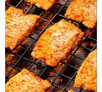 Hand shredded spicy dried tofu, spicy strips latiao, ready to eat dried tofu snacks, spicy and hot gluten snacks, homemade spicy bean, Chinese snacks, Chinese nostalgia (barbecue flavor,80pcs)
