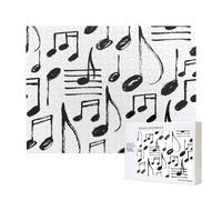 Hand Sketch Musical Notes,500 Pieces Wooden Jigsaw Family Game Jigsaw Puzzles for Adults Teens Home Decor