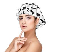 Hand Sketch Musical Notes,Adult's Satin Sleeping Cap - Women's Elastic Sleep Bonnet, Adjustable Overnight Hair Cover