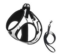 Hand Sketch Musical Notes,Pet Harness,Adjustable Reflective Dog Harness,Pet Leash Vest,M