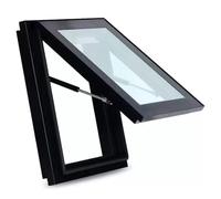 Hand Skylight, Clear Roof Hatch with Double-Layer Tempered Glass Underground Well Lighting Door Custom Size for Shed Rooftent Basement Garage Sun Room and Outdoor Attic Entry(LxW 16x16in/40x40cm)