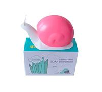 Hand Soap Dispenser 120ml Plastic Snail Soap Dispenser Kids Cute Pump Liquid Sanitizer Bottle Funny Cartoon Animal Countertop Dispenser for Bathroom Kitchen Office Toilet Hotel (Pink)