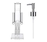 Hand Soap Dispenser - Clear Acrylic Refillable Bottle in the Shape of a Nutcracker | Festive Christmas Lotion Pump | Nutcracker Shaped Bottle |