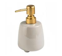 Hand Soap Dispenser Simple Ceramic Bottle with Pump 11Oz Refillable Lotion Bottles for Bathroom Vanity Countertop for Kitchen Sink Modern Bathroom Decor(Grey)