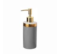 Hand Soap Dispenser with, Ceramic Hand Soap Dispenser with Gold Pump Refillable Multicolor for Kitchen Bathroom(Grey)