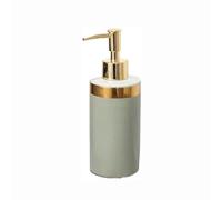 Hand Soap Dispenser with, Ceramic Hand Soap Dispenser with Gold Pump Refillable Multicolor for Kitchen Bathroom(Grn)