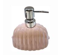 Hand Soap Dispenser with, Ceramic Hand Soap Dispenser With Pump For Bathroom And Kitchen White Pink(Rose)