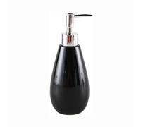 Hand Soap Dispenser with, Refillable Ceramic Liquid Or Lotion Dispenser Multicolor For Bathroom Kitchen Commercial(Nero)