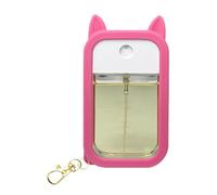 Hand Spray Holder - Cute Ear Silicone - Protective Case with Keychain for Men and Women Backpack Bag Travel Car Beach Park Workplace School Shopping Mall, hot pink, Refer to description, Unisex
