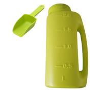 Hand Spreader - 2L Fertilizer Scoop Included, Adjustable Opening Sizes, Lawn Grass Garden Dispenser, Deicer Shaker Plant Seed Fertilizer Distribution Tool for Outdoor Grass Plants