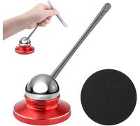 Hand Stabilizer Tool for Precision Modeling - 360° Rotatable Stainless Steel Support for DIY Miniature Figure Sculpture, Carving, and Hobby Painting