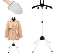 Hand Steamers Stand for Clothing, Folding Telescopic Clothes Steamer Holder with Hand-held Ironing Board, Standing Ironing Machine Hanger, Iron Steam Stand Set for Steaming Clothes