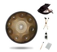 Hand Steel Tongue Drum Disc Traditional Zen Musical Instrument Hand Forged 9-12 Scales Available In A Variety Of Color Matching Tones Accurate ±5 Or Less Deep Quenching R,Gold,9 Tone