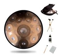 Hand Steel Tongue Drum Disc Traditional Zen Musical Instrument Hand Forged 9-12 Scales Available In A Variety Of Color Matching Tones Accurate ±5 Or Less Deep Quenching R,Gold,12 Tone