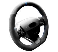 Hand Stitch Alcantara Steering Wheel Cover Compatible with Ford Focus Fiesta Kuga Puma ST ST-Line 2017-2020