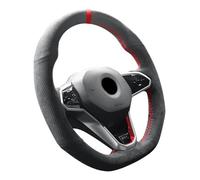 Hand Stitch Alcantara Steering Wheel Cover Compatible with Volkswagen Golf 8 MK8 GTI Golf GTE 2020 2021