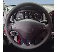 Hand-stitched Black Suede Car Steering Wheel Cover Braid For Mitsubishi For Pajero 08-11 V73 L200 truck(Yellow)