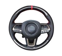 Hand-stitched Car steering wheel cover Auto handle cover,For Jeep Compass 2017 Renegade 2016-2017