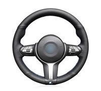 Hand-Stitched Car Steering Wheel Cover Wrap Accessories, For BMW F30 F31 F34 F10 F11 F07 F45 F46 F22 F23 M235i M2 X5 F15 X6 F16 M50d Sport,Microfiber Leather Protector