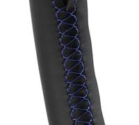 Hand-stitched Car Steering Wheel Sleeve Covers Auto Interior For M Sport M3 E90 E91 E92 E93 E87 E81 E82 E88 X1 E84 Parts(Black)