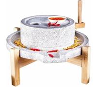 Hand Stone Grain Mill, Grain Mill Grinder for Flour Handmade Grinding Wet Manual Bluestone for Spice Barley Soybean Classic Rice Pastewheat