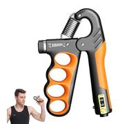 Hand Strengthener for Grip Exercises - Adjustable Grip Strength Trainer | Electronic Counting Hand Clamp 5-100kg for Men and Women Muscle Training Equipment