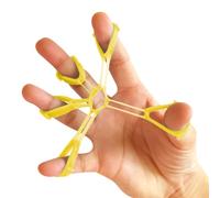 Hand Strengthener - Grip Strength Trainer, Silicone Finger Exerciser & Gripper With 1, 2, & 3 LB Resistance | Portable Fitness Equipment For Forearm Training, Tĥerapy, Musicians & Rock Climbing