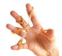 Hand Strengthener - Grip Strength Trainer, Silicone Finger Exerciser & Gripper With 1, 2, & 3 LB Resistance | Portable Fitness Equipment For Forearm Training, Tĥerapy, Musicians & Rock Climbing