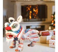 Hand String Puppet, Chinese Marionette Lion Toy for Lion Dance, Handmade Cultural Craftsmanship, Chinese New Year Decoration Souvenir