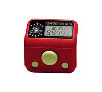 Hand Tally Counter 5 Digital Finger Clickers Resettable Lap with Compass for Prayer Golf Scoring Tasbeeh with Compass for Beads Digital