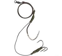 Hand Tied Fishing Rig with High Carbon Steel Hooks Designed for Strength and Reliability Paired with 100m of 1.0mm PE Line for Extended Use (B)