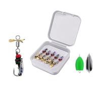 Hand Tied Fly Fishing Lure Bait with 5pcs Spinner Hooks High Carbon Steel for Trout Bass Salmon Fishing Adventures (Style E #14 Hook)