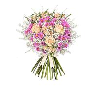 Hand-Tied Fresh Pink Flower Bouquet : Delivered for Birthdays & All Occasions! - Standard