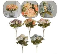 Hand Tied Vintage Rose Bouquet for Wedding Ceremonies Eye Catching Artificial Flower Arrangement for Celebrations (Purple)